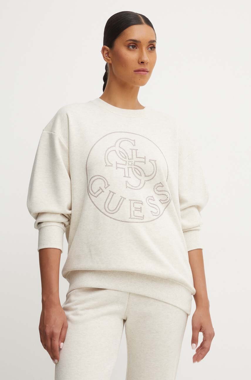 

Суичър Guess NOÉMIE в бежово с меланжов десен V4YQ03 KC3D2, Бежов