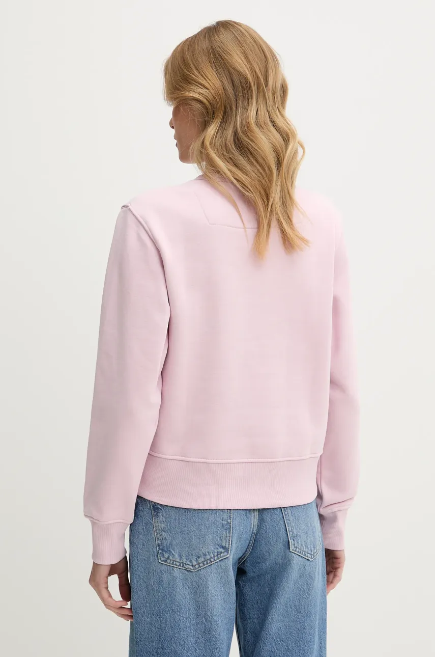 Кофта Guess женская цвет фиолетовый с принтом W2YQ16 KBA11 Кофта Guess женская цвет фиолетовый с принтом W2YQ16 KBA11