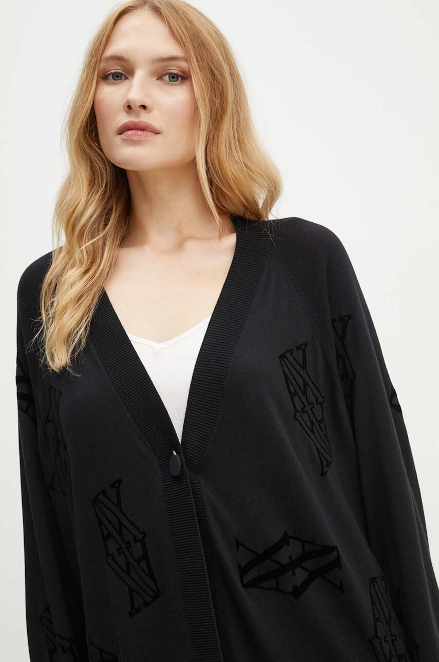 

Жилетка с коприна Armani Exchange в черно от лека материя 6DYE1A YMP7Z, Черен
