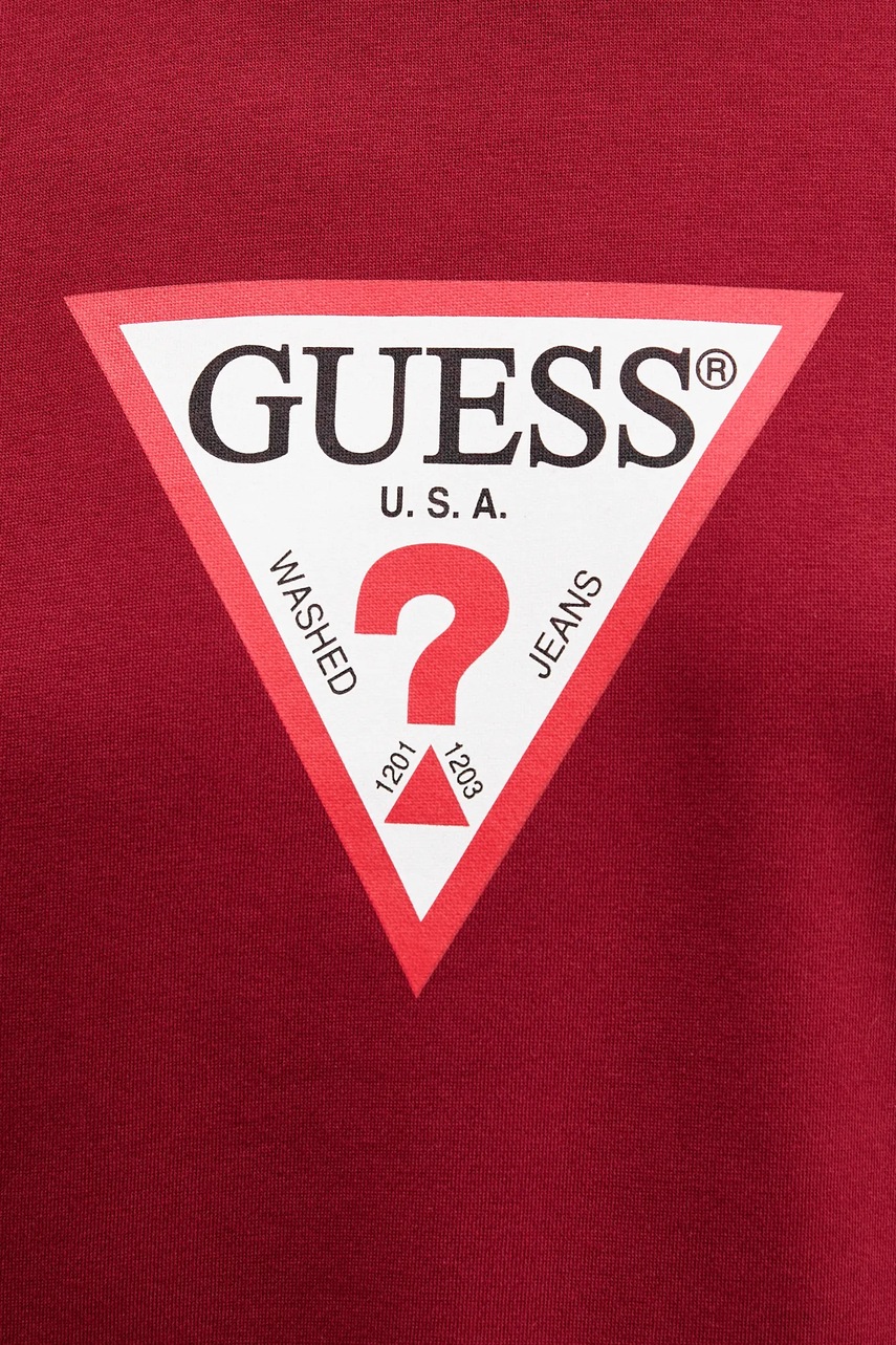 Μπλούζα Guess Jeans χρώμα: άσπρο, W4YQ00 KC811 φωτογραφία