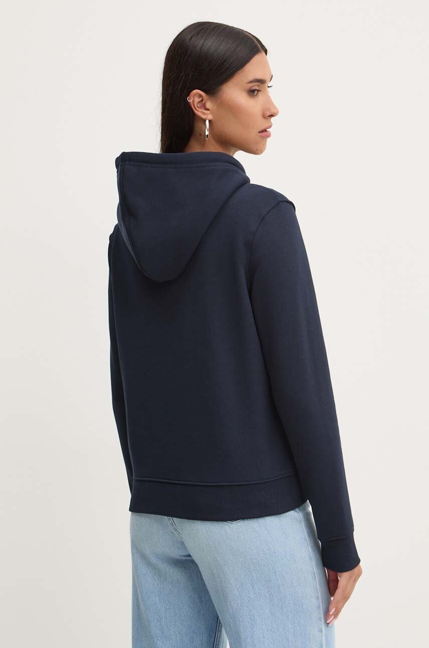 Μπλούζα Guess Jeans χρώμα: ναυτικό μπλε, με κουκούλα, W4YQ03 KC811 φωτογραφία