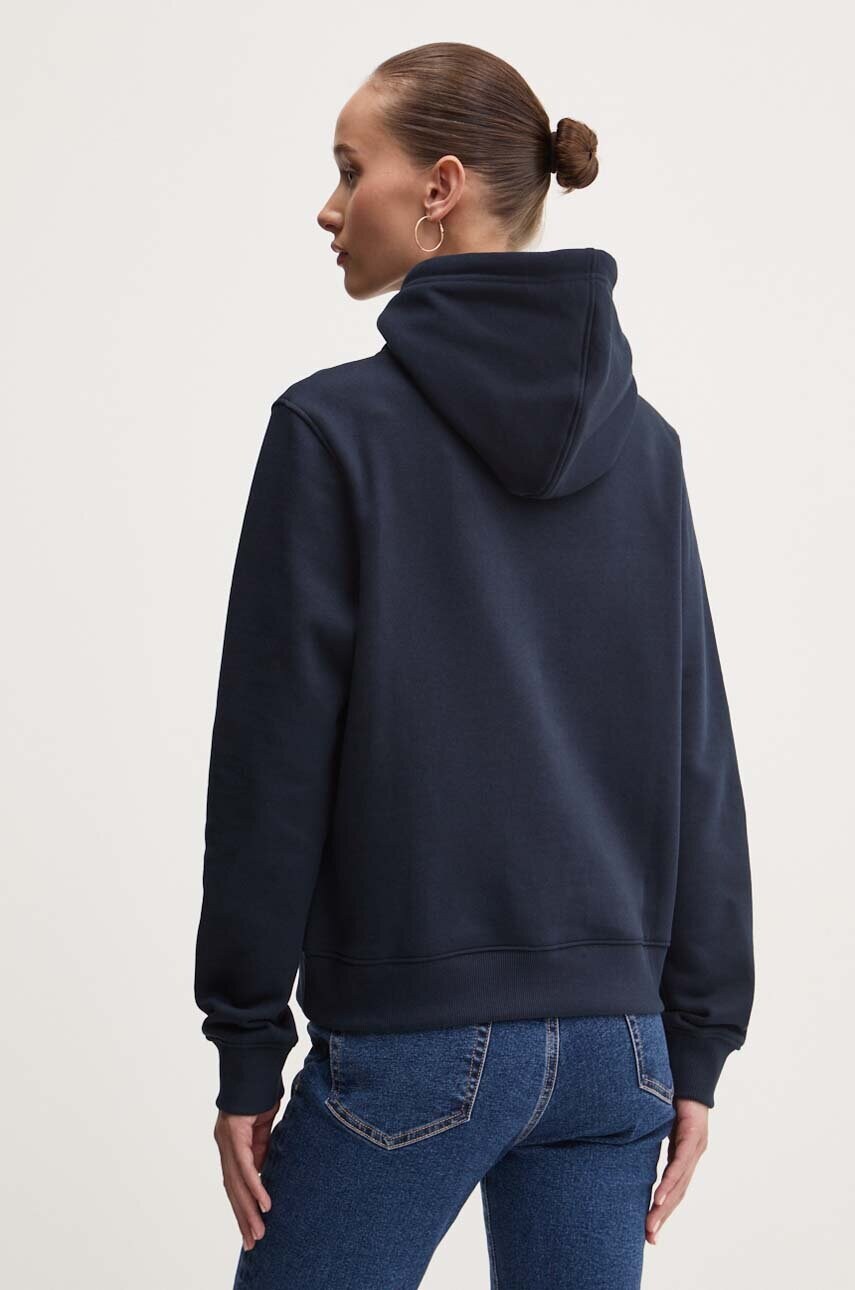 Guess Jeans felső sötétkék, női, nyomott mintás, kapucnis, W4YQ09 KC811 termék 2. képe
