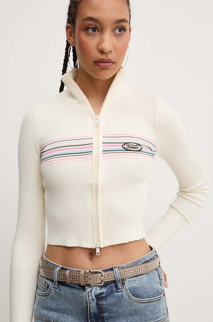 

Жилетка Guess Originals в бежово от лека материя W4YR40 Z1090, Бежов