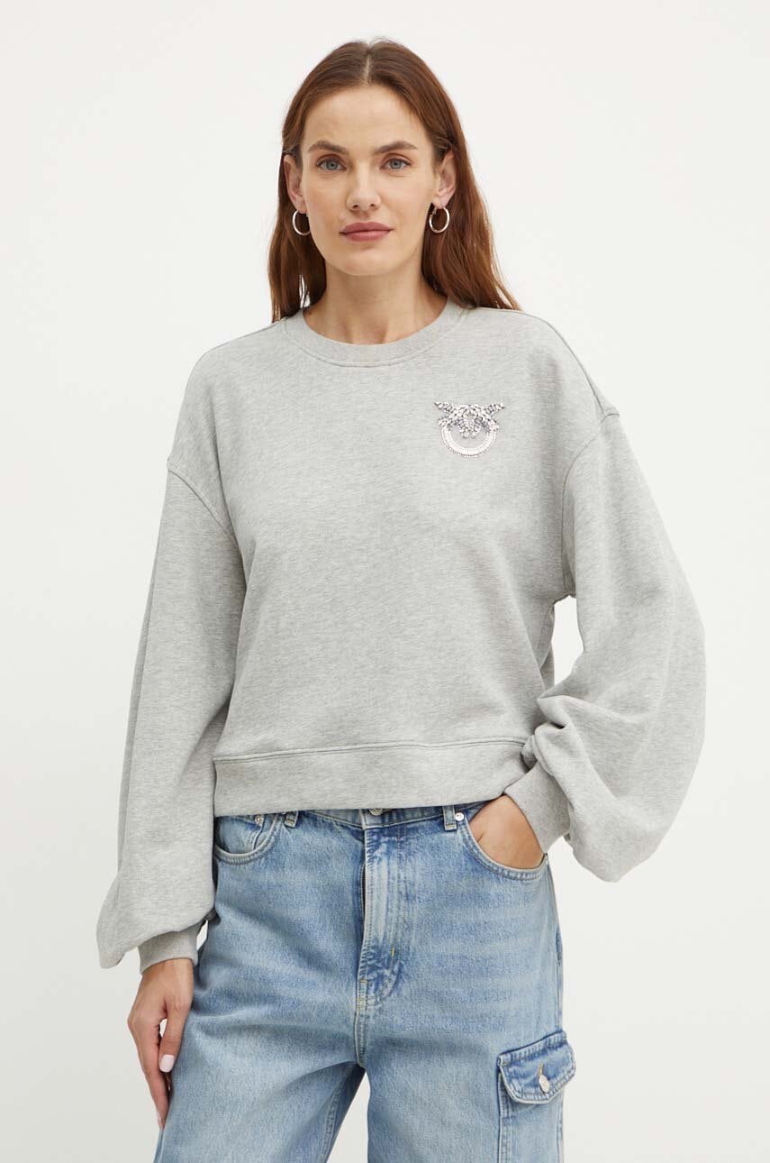 

Суичър Pinko в сиво с апликация 102827 A24F, Сив