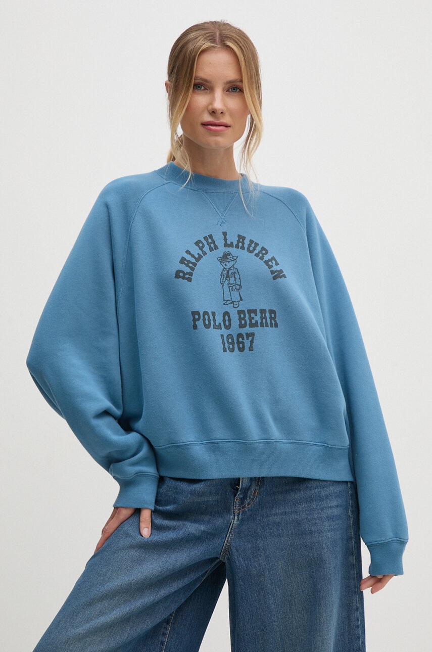 

Суичър Polo Ralph Lauren в синьо с принт 211941194, Син