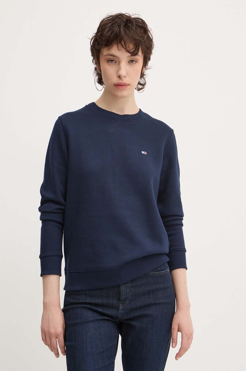 

Суичър Tommy Jeans в тъмносиньо с изчистен дизайн DW0DW19726, Тъмносин