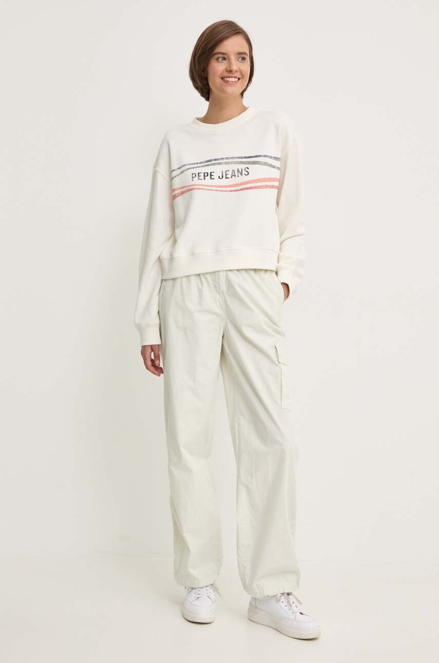 Μπλούζα Pepe Jeans EDELINE χρώμα: μπεζ, PL581444 φωτογραφία