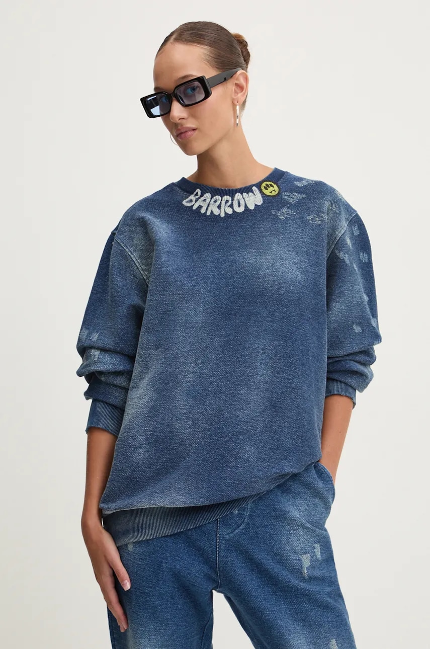 Barrow hanorac de bumbac femei, neted, F4BWUASW034 Barrow hanorac de bumbac femei, neted, F4BWUASW034