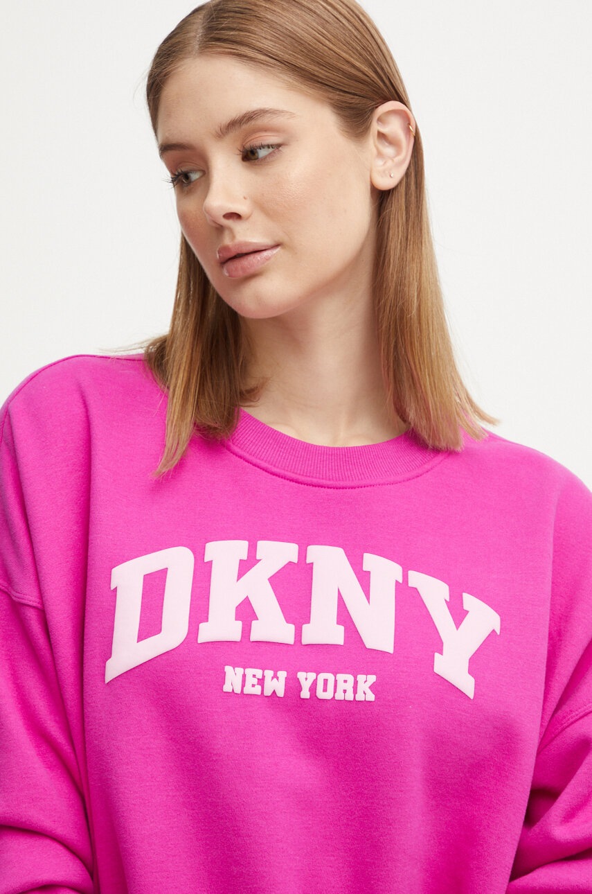 

Суичър Dkny в розово с апликация DP4T9944, Розов