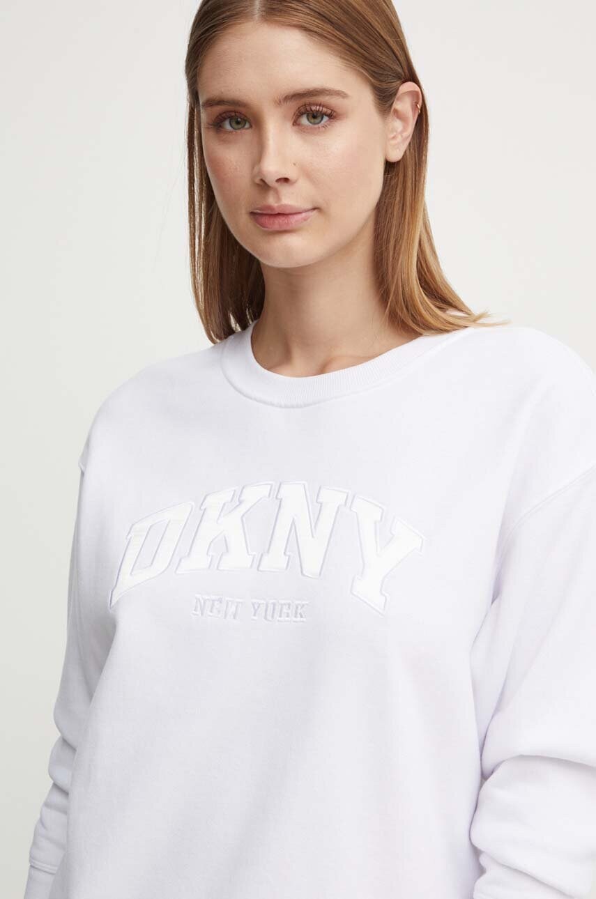 

Суичър Dkny в бяло с апликация DP4T9809, Бял