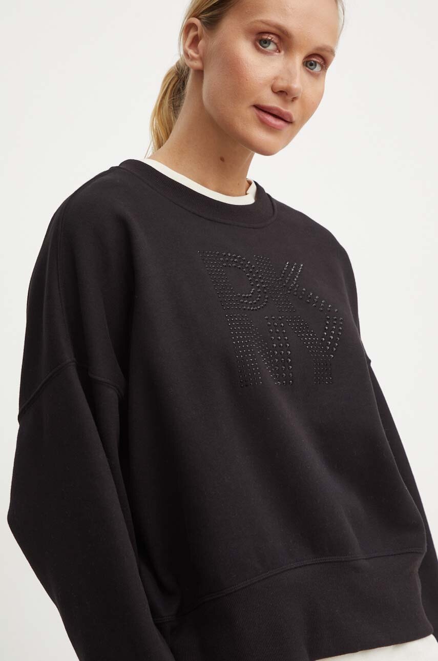 

Суичър Dkny в черно с апликация DP4T9968, Черен