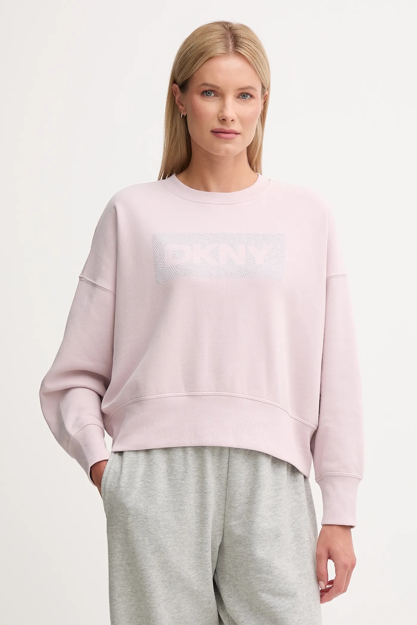 Dkny bluză femei, culoarea roz, melanj, DP4T1041