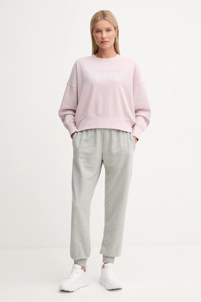 Кофта Dkny женская цвет розовый меланж DP4T1041