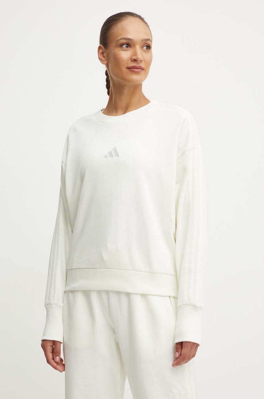 

Памучен суичър adidas All SZN в бежово с изчистен дизайн IW1132, Бежов