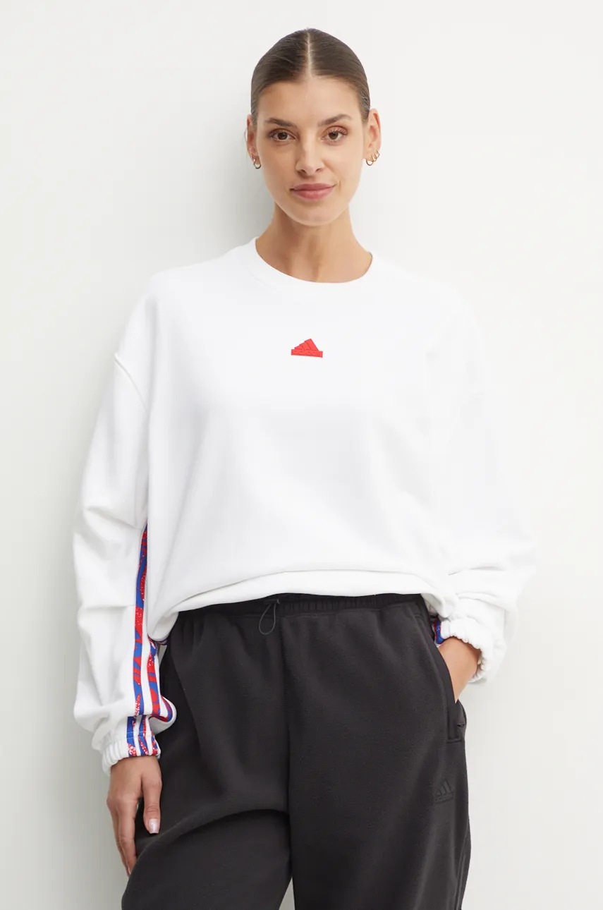 

Суичър adidas Express в бяло с апликация IW8655, Бял