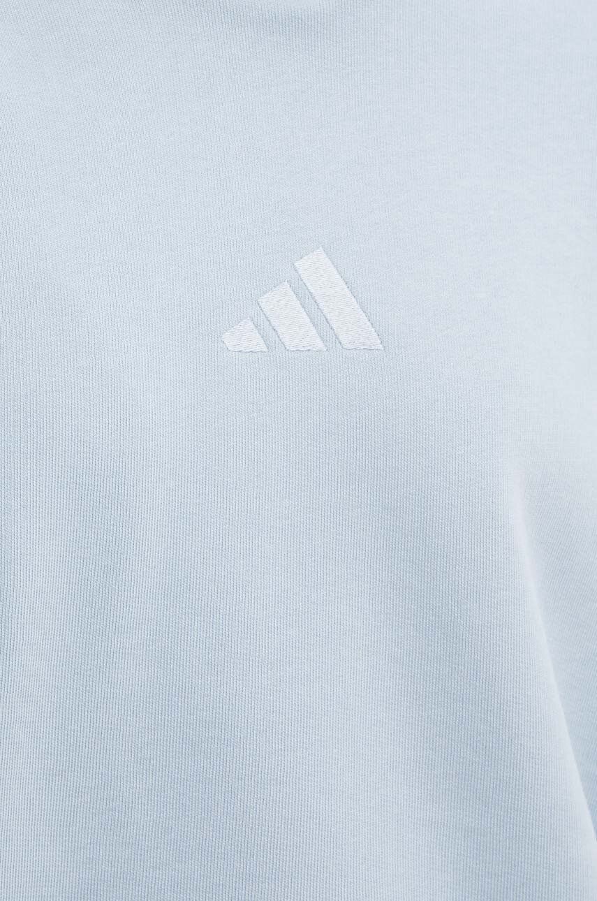 Pamučna dukserica adidas All SZN za žene, s kapuljačom, bez uzorka, IY6847