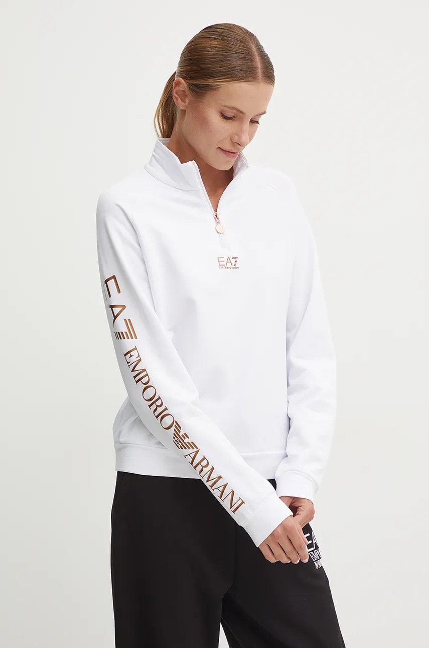 

Суичър EA7 Emporio Armani в бяло с изчистен дизайн TJZEZ.6DTM09, Бял