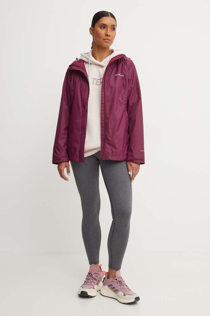 Μπλούζα adidas TERREX Multi χρώμα: ροζ, με κουκούλα, IX7706 φωτογραφία