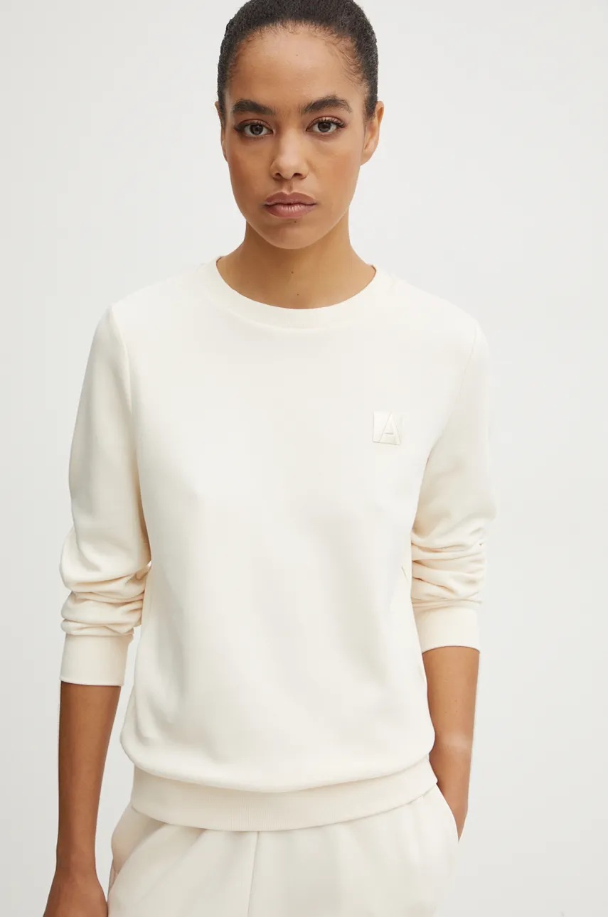 

Суичър Armani Exchange в бежово с изчистен дизайн 6DYM62 YJFYZ, Бежов