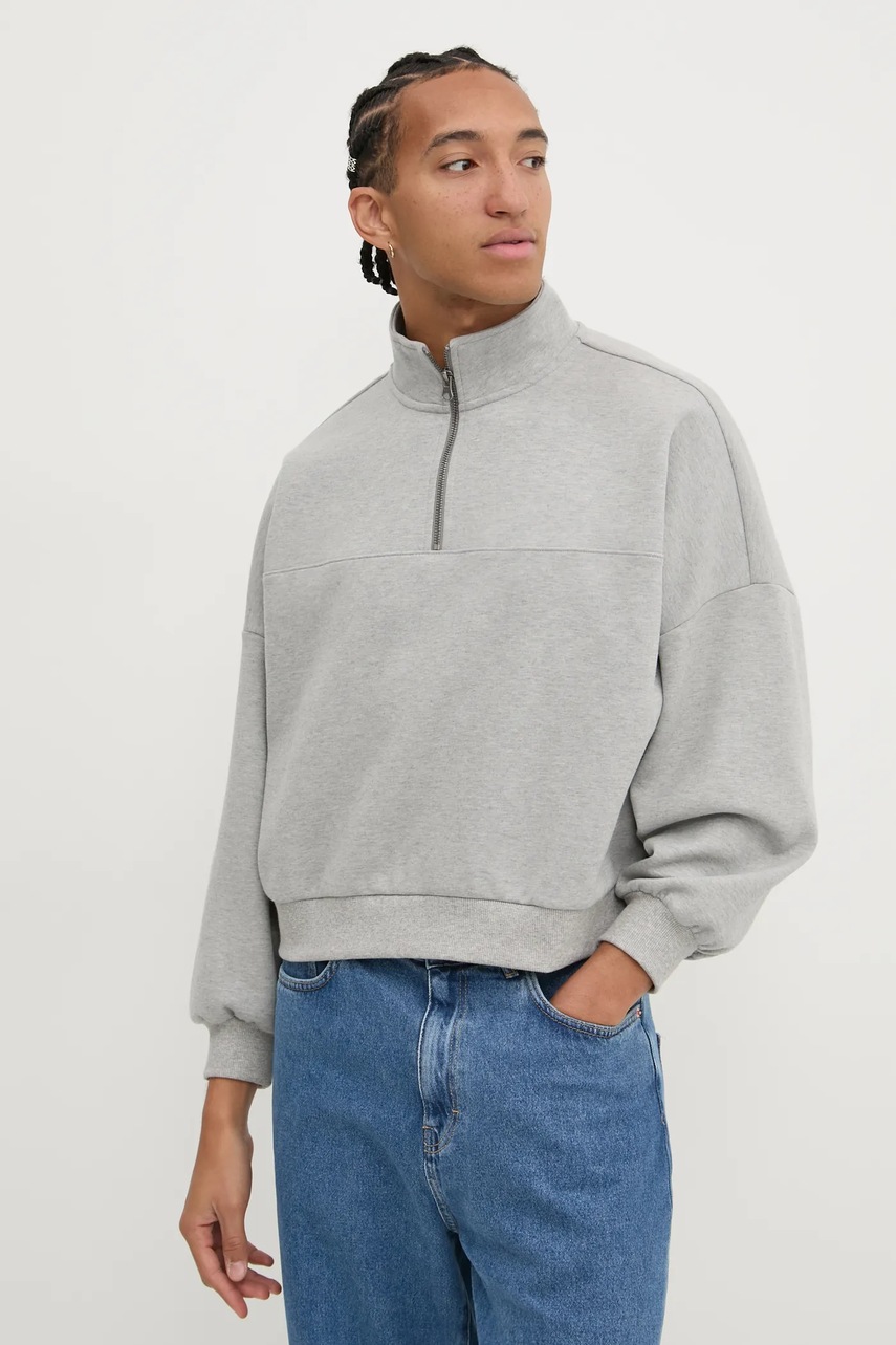 

Суичър Vans в сиво с изчистен дизайн VN000J4J02F1, Сив