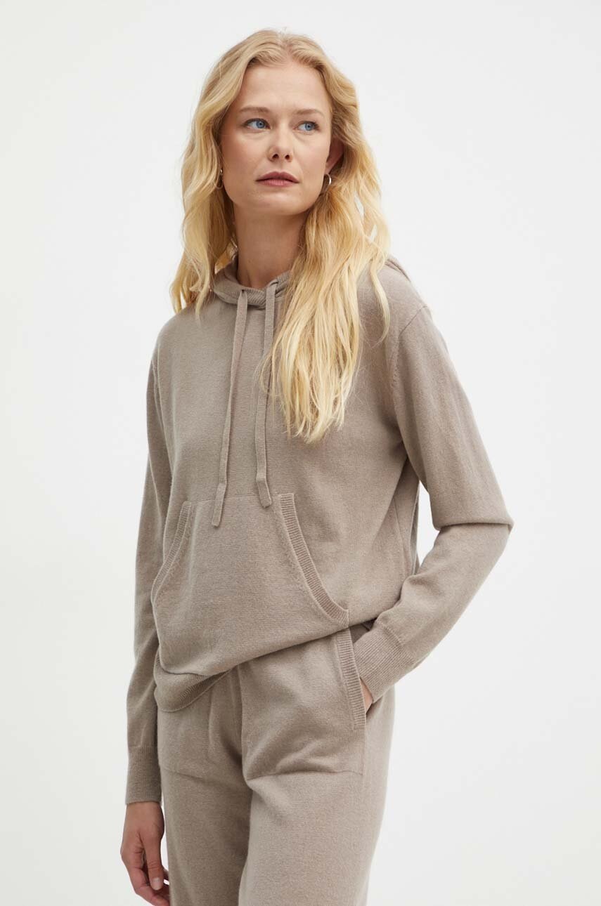 

Вълнен пуловер Max Mara Leisure в бежово от лека материя 2426366028600, Бежов