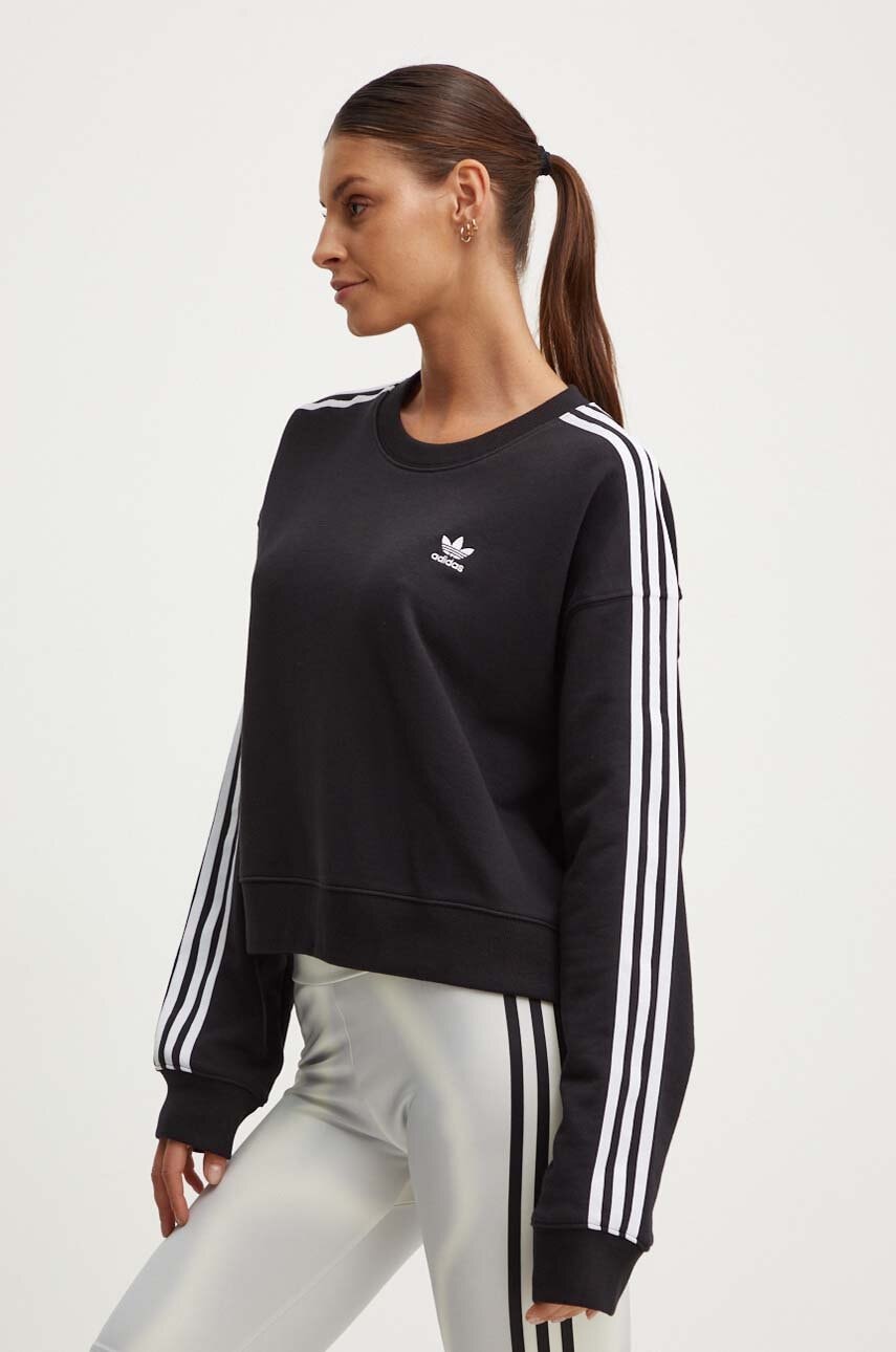 adidas Originals bluza 0 femei, culoarea negru, cu imprimeu, IR5522