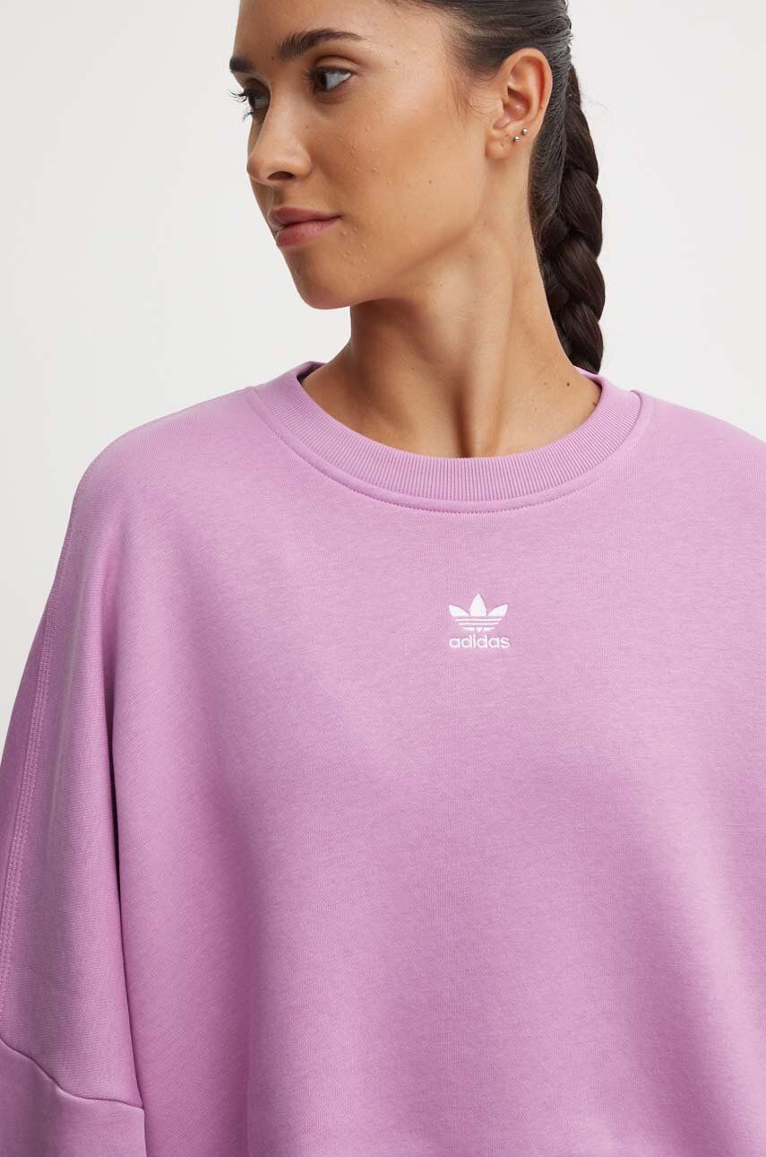 Dukserica adidas Originals za žene, boja: ljubičasta, bez uzorka, IY2544