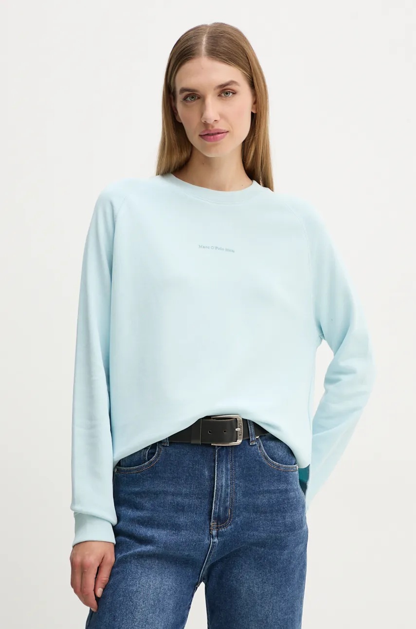 

Памучен суичър Marc O'Polo DENIM в синьо с изчистен дизайн 5000005710, Син