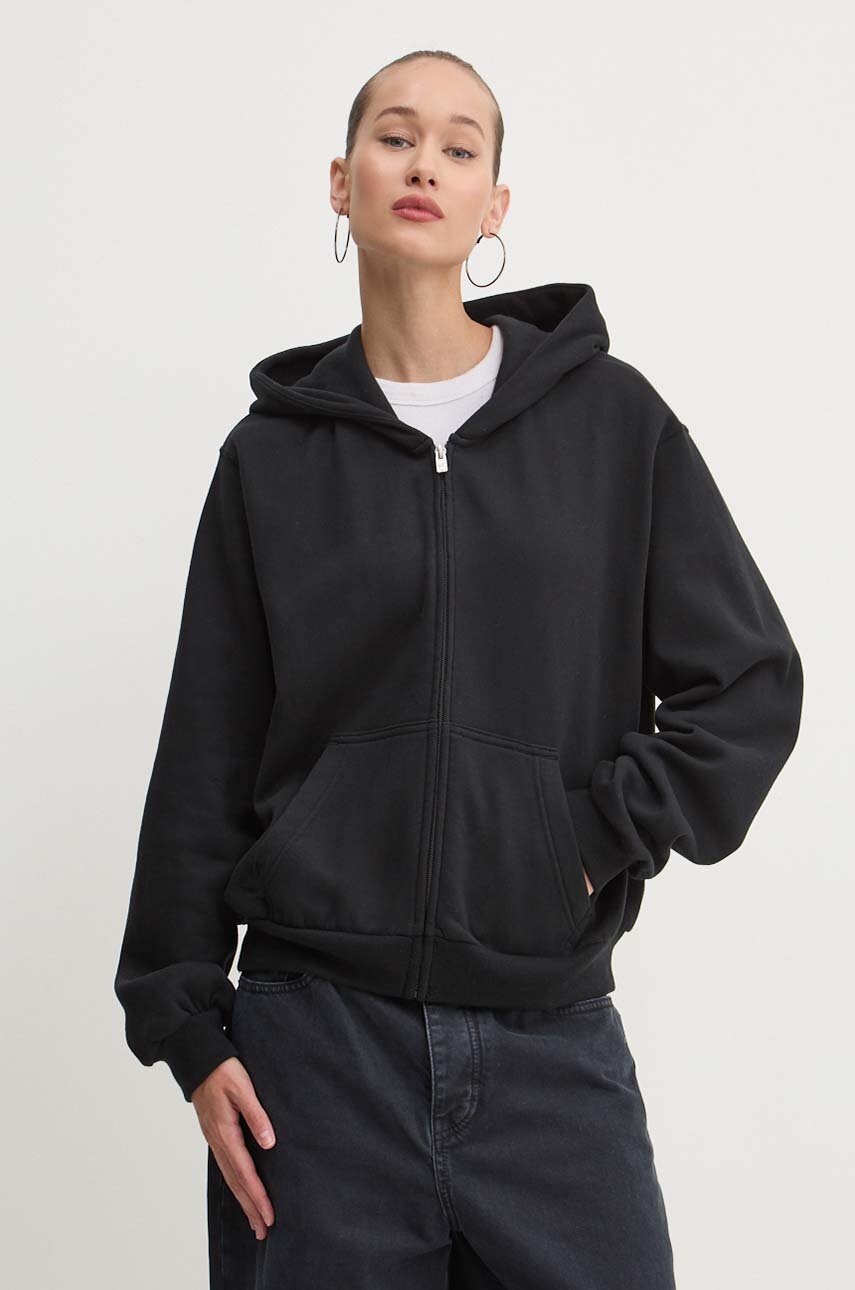 

Суичър Hollister Co. в черно с качулка с изчистен дизайн KI352-4151, Черен