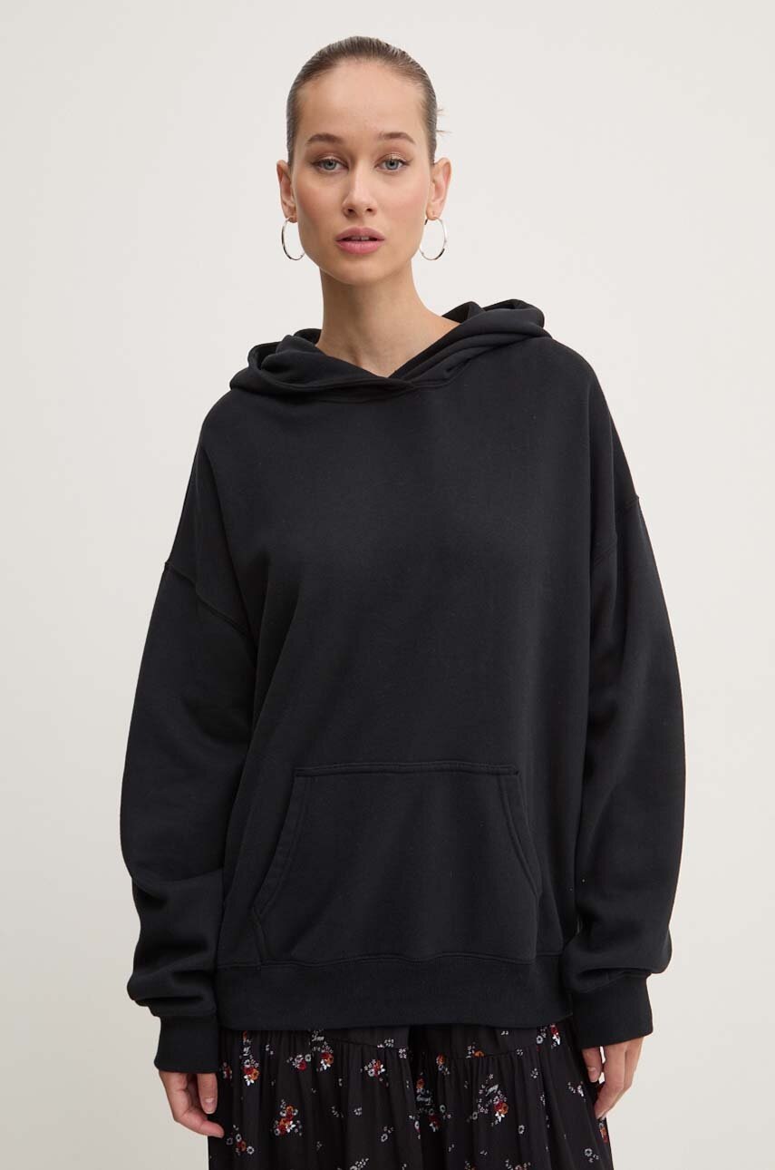 

Суичър Hollister Co. в черно с качулка с изчистен дизайн KI352-4156, Черен