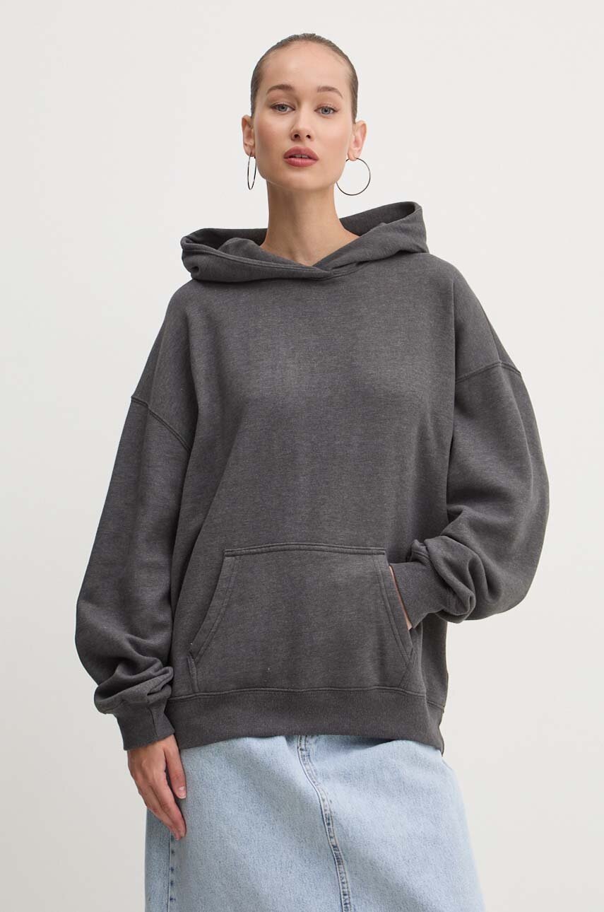 

Суичър Hollister Co. в сиво с качулка с изчистен дизайн KI352-4157, Сив