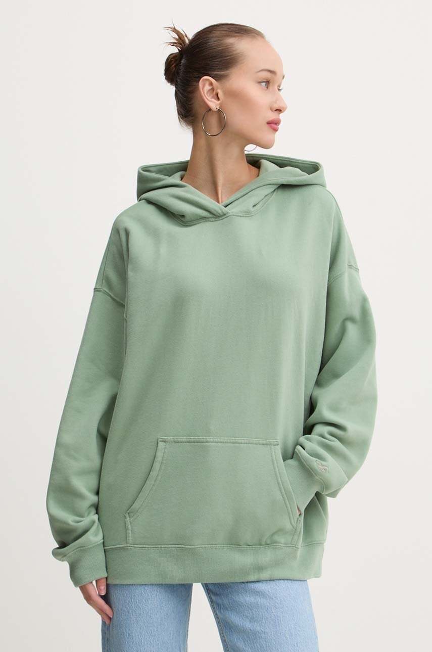 

Суичър Hollister Co. в зелено с качулка с изчистен дизайн KI352-4157, Зелен