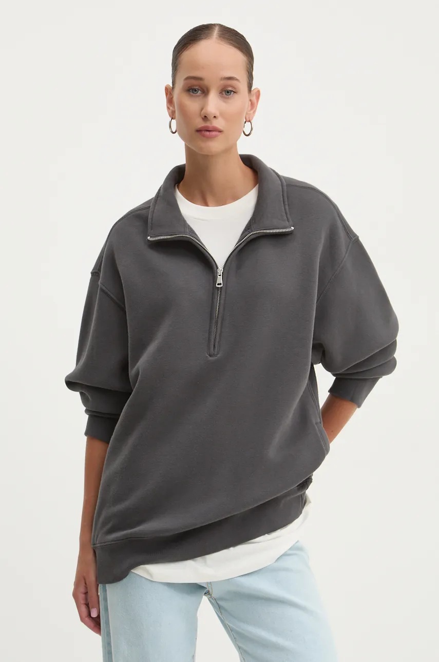 

Суичър Abercrombie & Fitch в сиво с изчистен дизайн KI152-4150, Сив