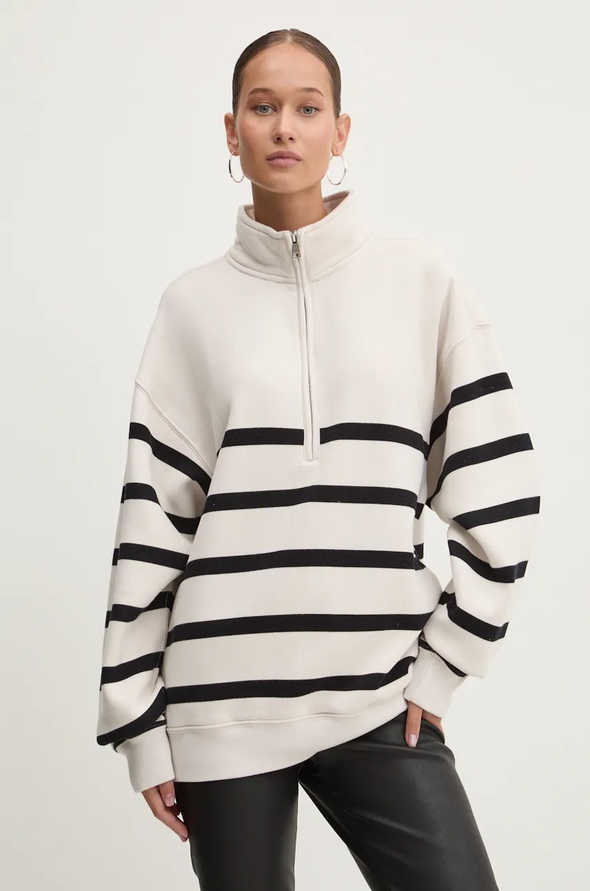 

Суичър Abercrombie & Fitch в бежово с десен KI152-4154, Бежов