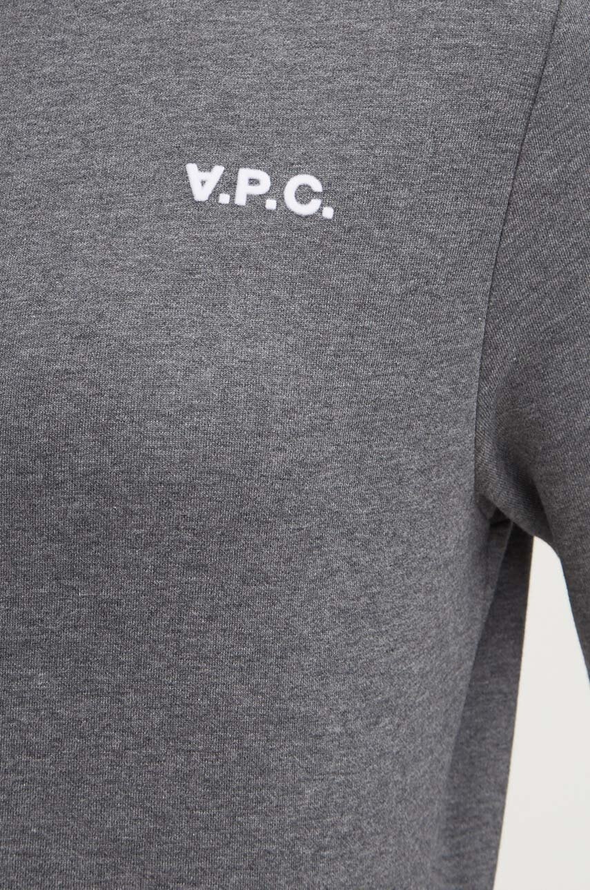 Bavlněná mikina A.P.C. sweat boxy petit vpc (obrázek 5)