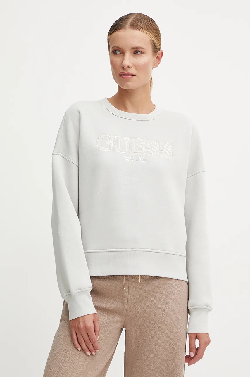 

Суичър Guess MIDGE в сиво с апликация V4BQ03 KCHX0, Сив