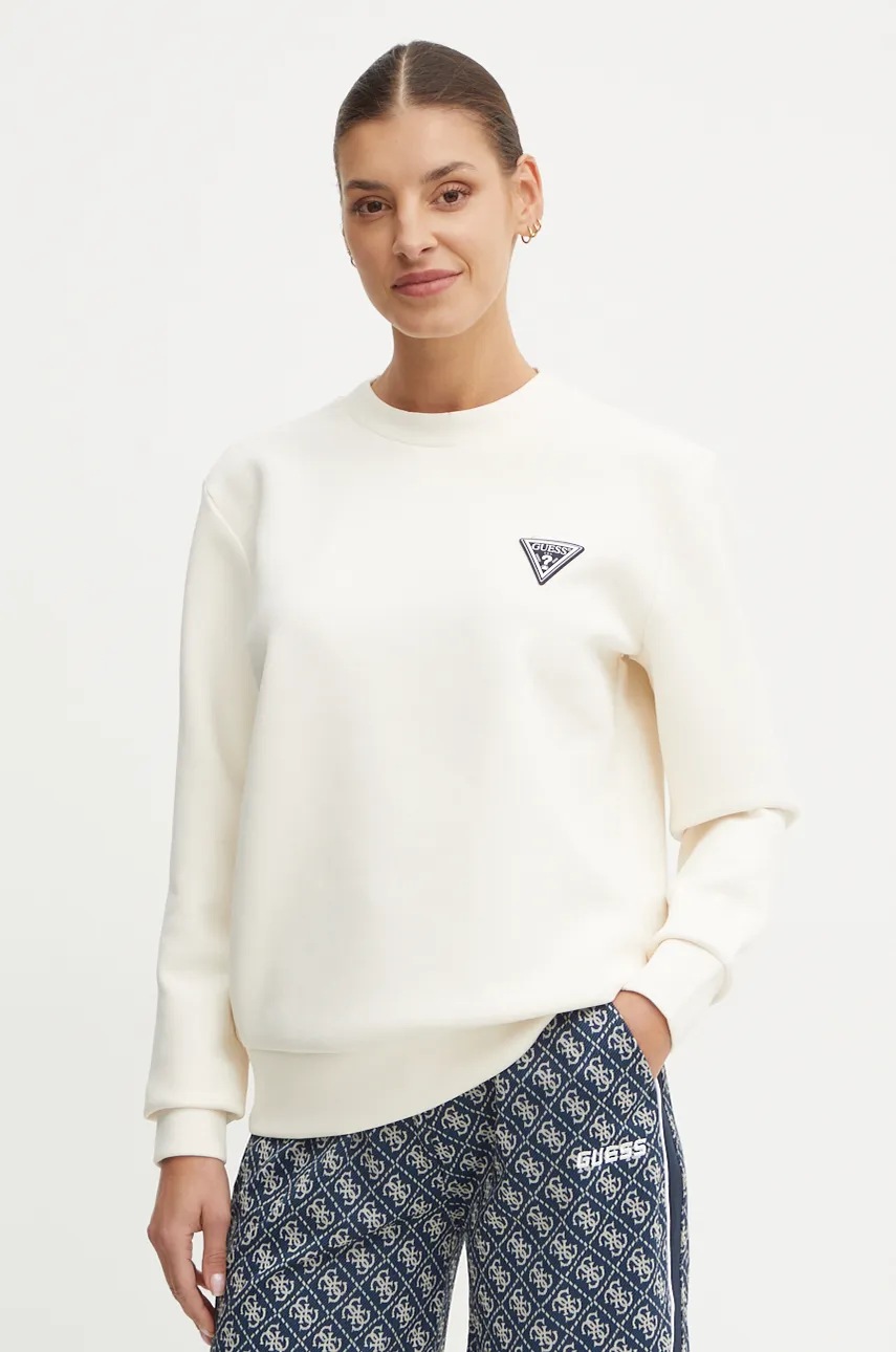 

Суичър Guess ANN в бежово с апликация V4BQ23 KBCK2, Бежов