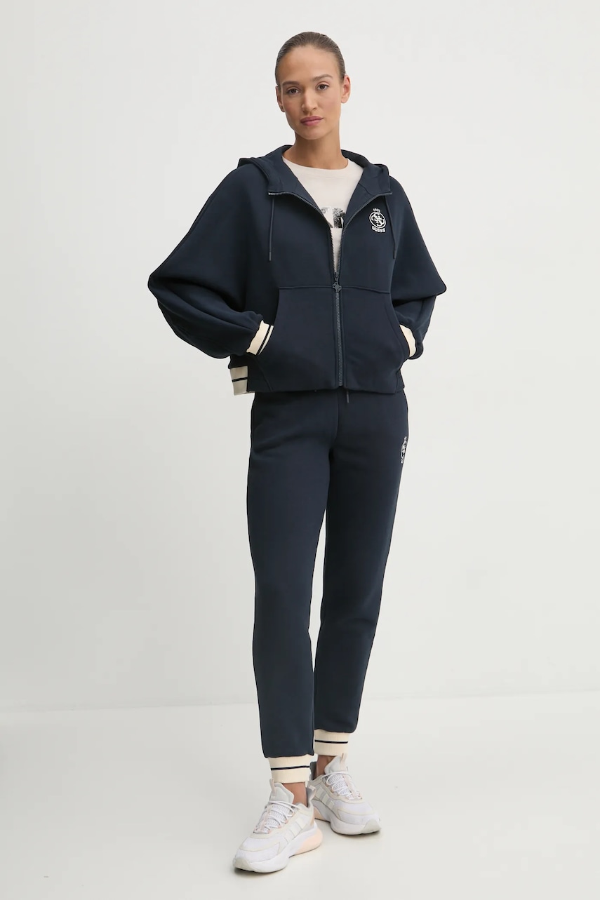 Кофта Guess NIA женская цвет синий однотонная V4BQ06 KCHU1 Кофта Guess NIA женская цвет синий однотонная V4BQ06 KCHU1