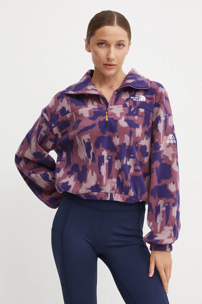 The North Face hanorac Mountain Athletics culoarea roz, modelator, NF0A893H6XI1