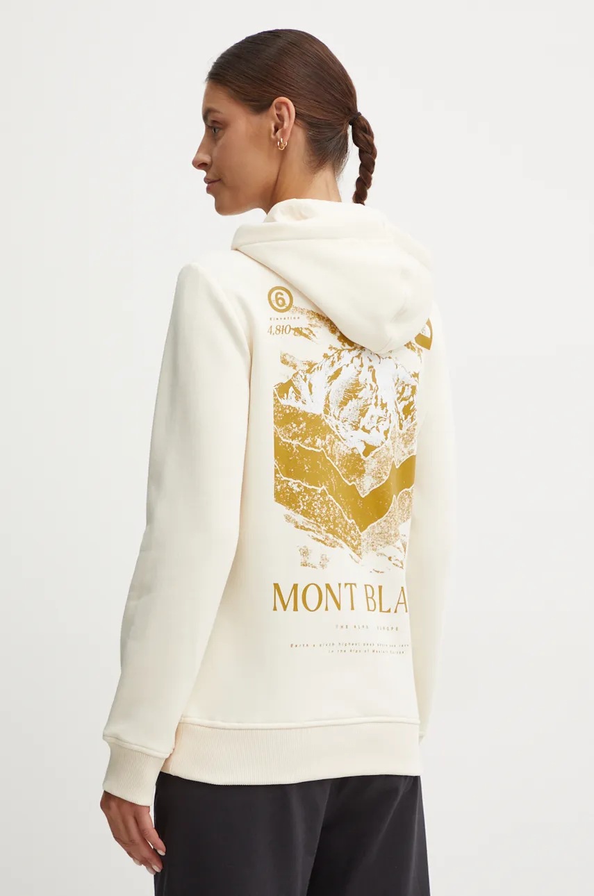 

Суичър The North Face Hoodie Topographic в бежово с качулка с принт NF0A89CPQLI1, Бежов