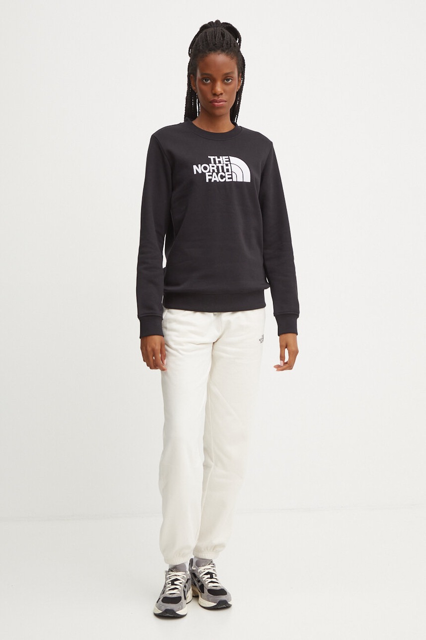 Μπλούζα The North Face Drew Peak Crew χρώμα: μαύρο, NF0A89EFJK31 φωτογραφία