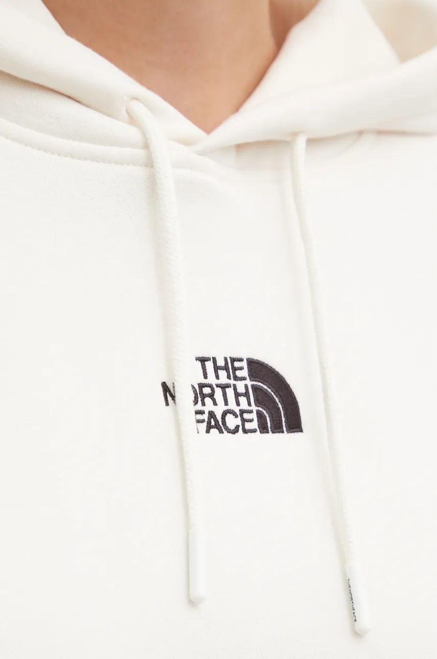 Dukserica The North Face Essential Hoodie za žene, boja: bež, s kapuljačom, bez uzorka, NF0A89ENQLI1