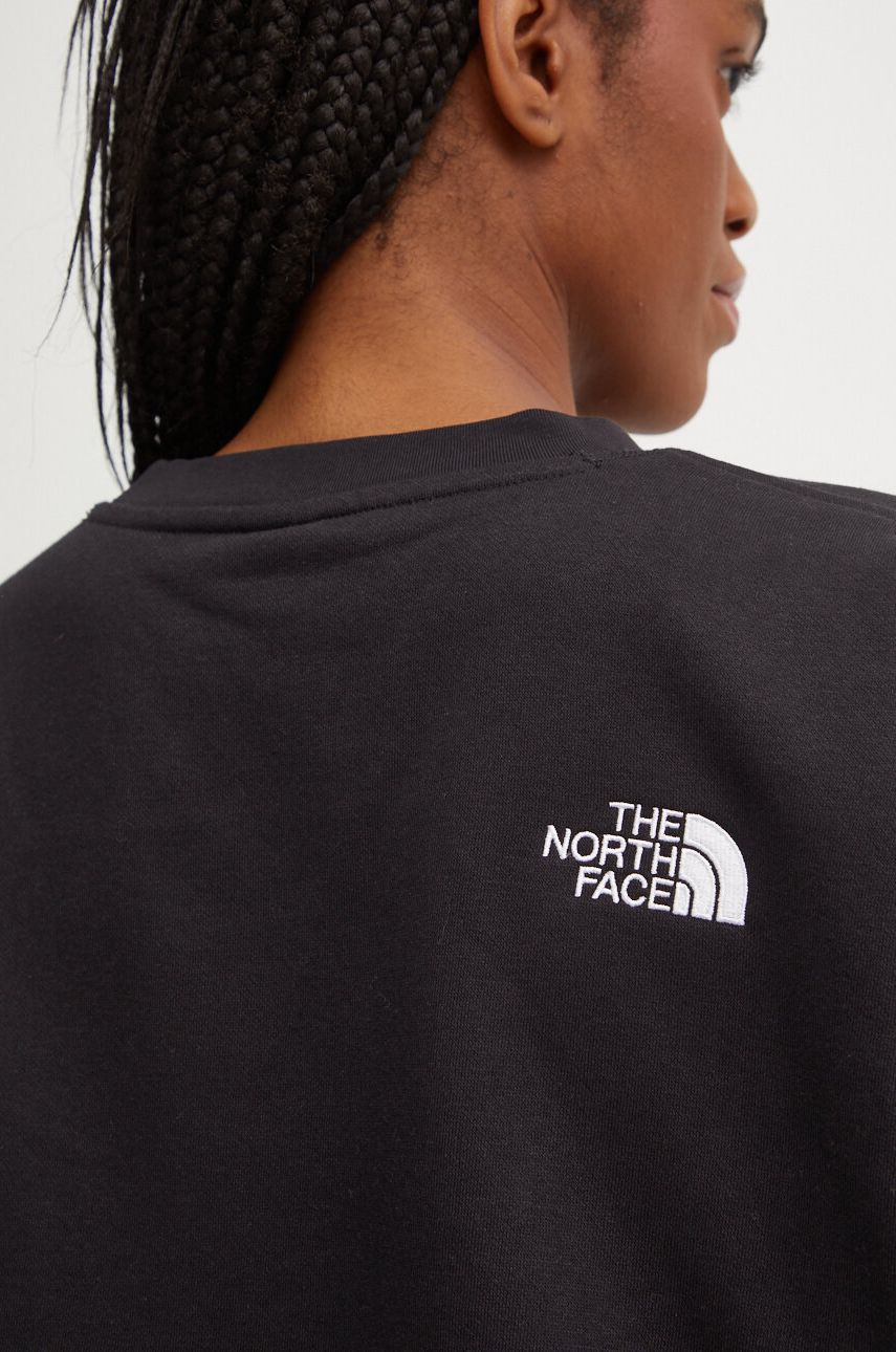 Dukserica The North Face Essential Crew za žene, boja: crna, s aplikacijom, NF0A89EPJK31