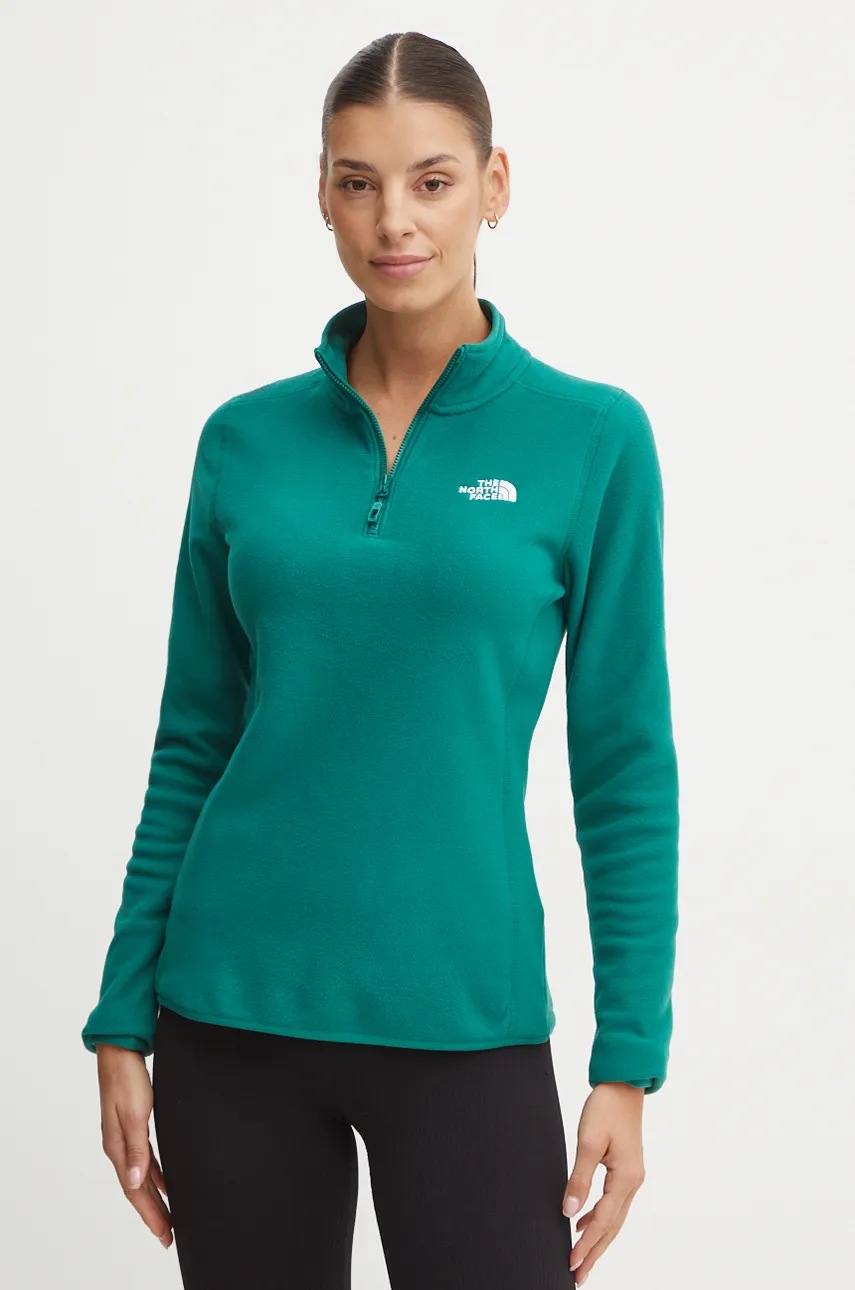 

Спортен суичър The North Face 100 Glacier в зелено с изчистен дизайн NF0A855MNL11, Зелен