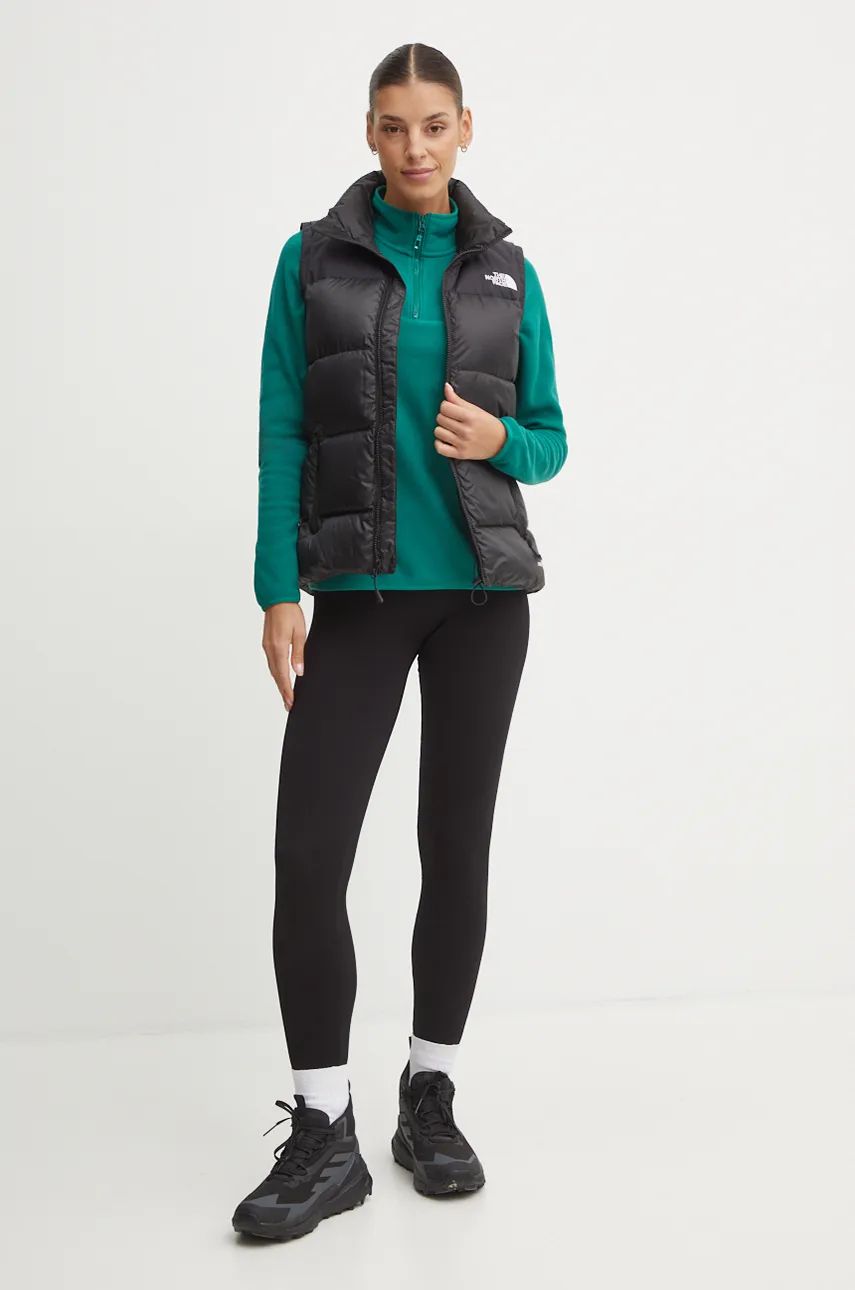 Sportska dukserica The North Face 100 Glacier boja: zelena, bez uzorka, NF0A855MNL11