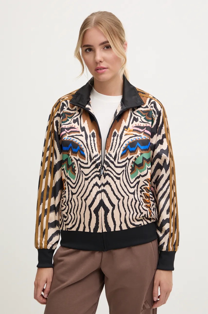 

Суичър adidas Originals X Farm Rio в бежово с десен IW0792, Бежов