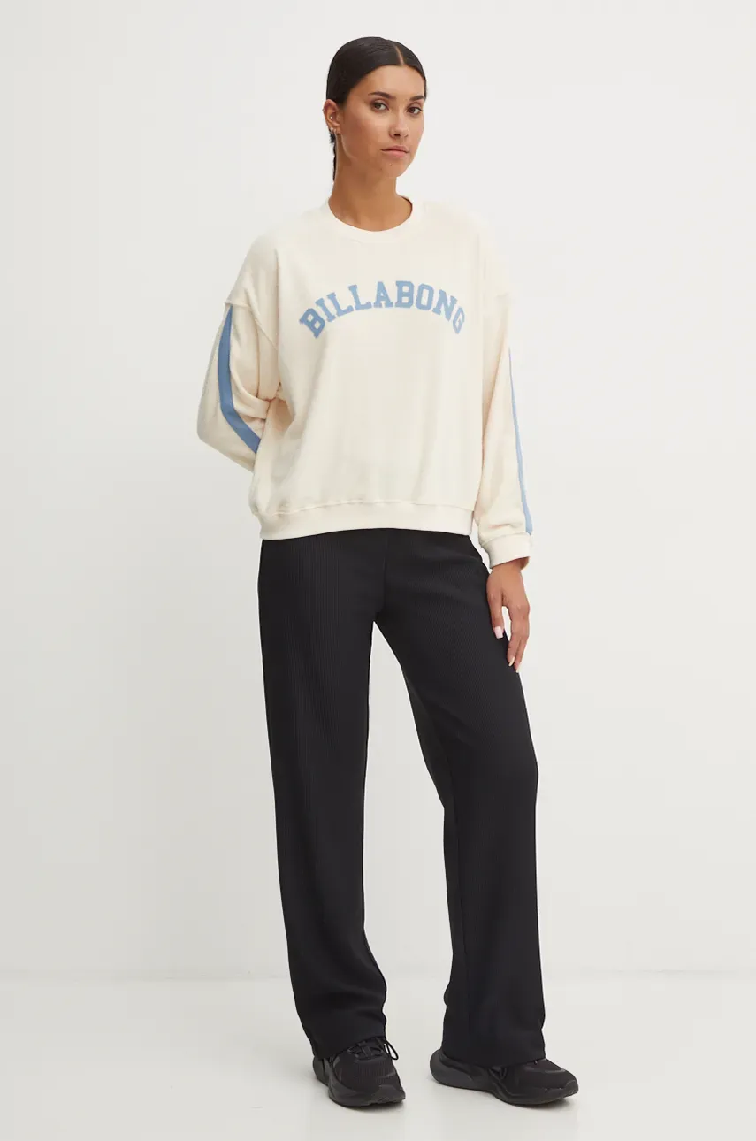 Кофта Billabong New School Crew женская цвет бежевый с аппликацией ABJFT00461 Кофта Billabong New School Crew женская цвет бежевый с аппликацией ABJFT00461