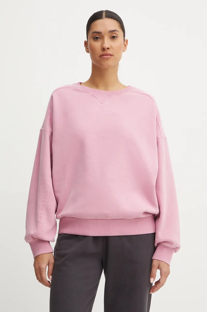 Roxy bluza Oasis Haze femei, culoarea violet, neted, ERJFT04871 Roxy bluza Oasis Haze femei, culoarea violet, neted, ERJFT04871