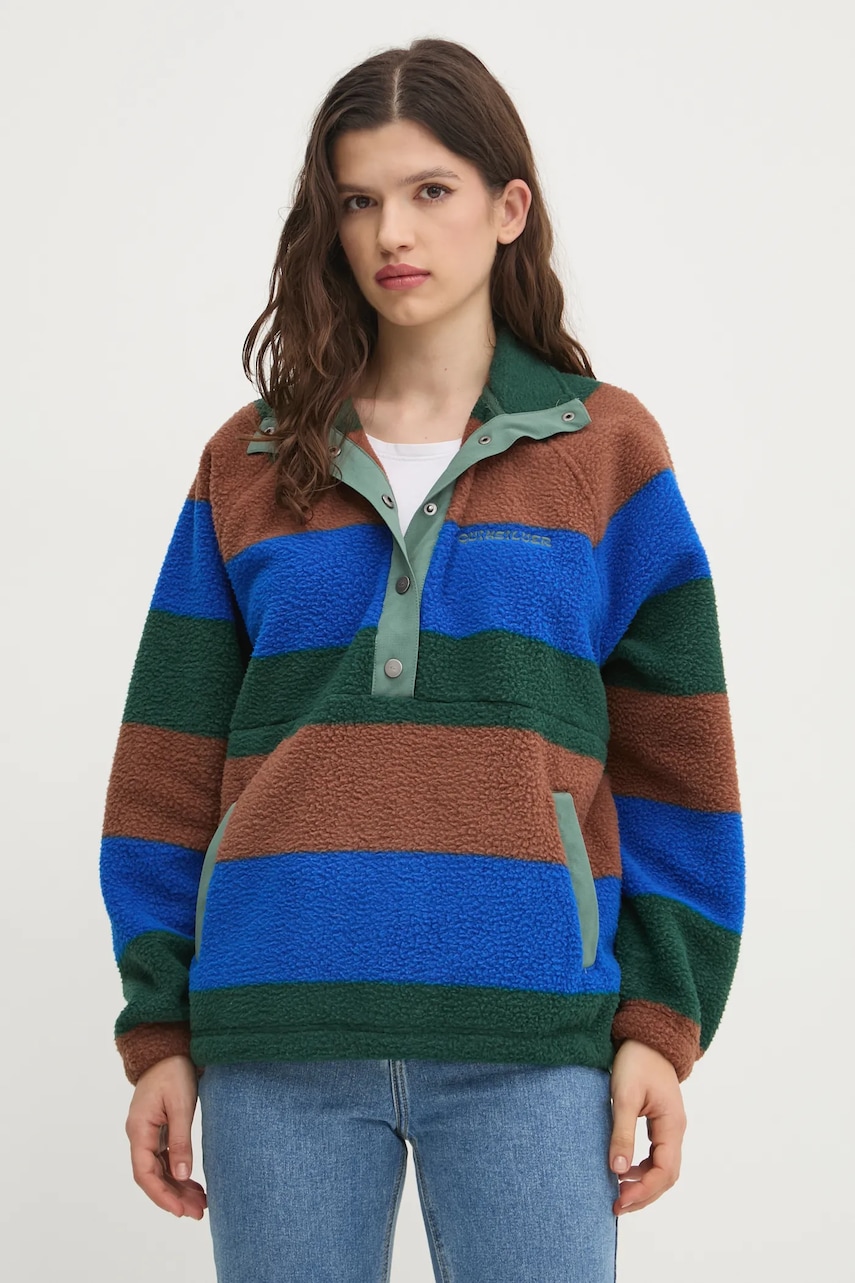 Quiksilver hanorac fleece Half Zip Polar modelator, EQYFT05000 Quiksilver hanorac fleece Half Zip Polar modelator, EQYFT05000