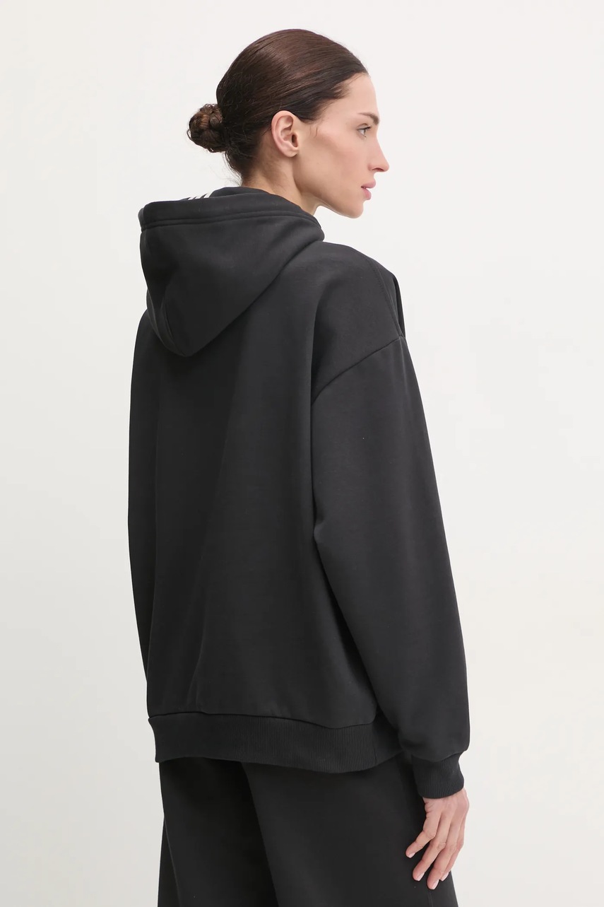 Μπλούζα adidas x Moon Boot χρώμα: μαύρο, με κουκούλα, IY8044 φωτογραφία